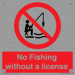 No Fishing without a license
